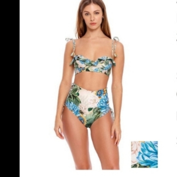 NWT Gorgeous Reversible Swim Set Hope Bikini & Sam Kimono Cover-up - Picture 6 of 12